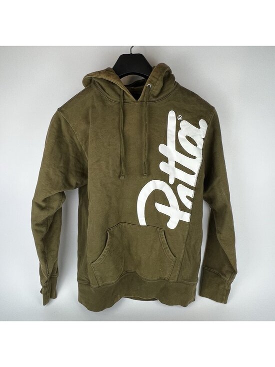 Patta Other - Patta Hoodie – Olive Green w/ White Spellout Logo – Size Medium